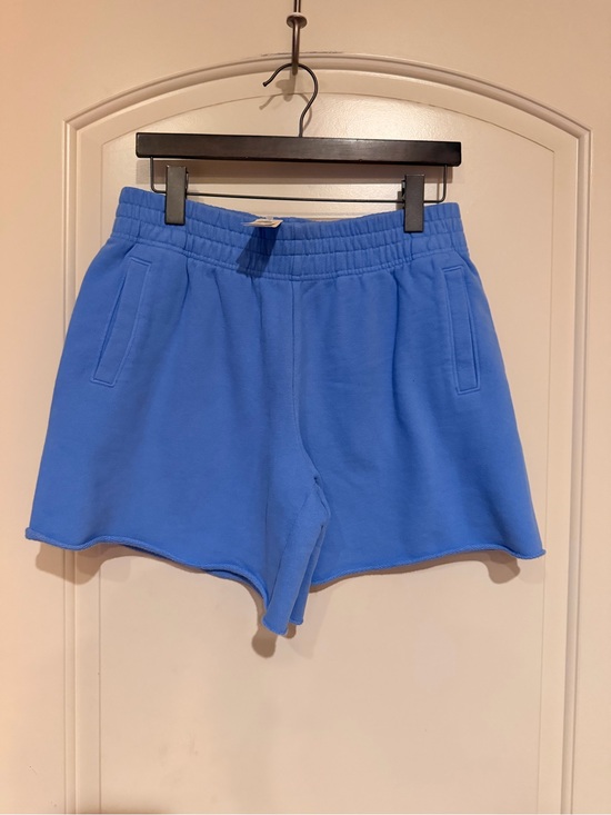 aerie Pants - Offline by Aerie Women's Blue French Terry shorts Raw Hem size medium NWT